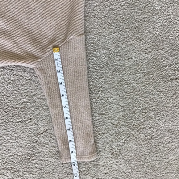 Cream/ Taupe boat neck sweater - Picture 6 of 8